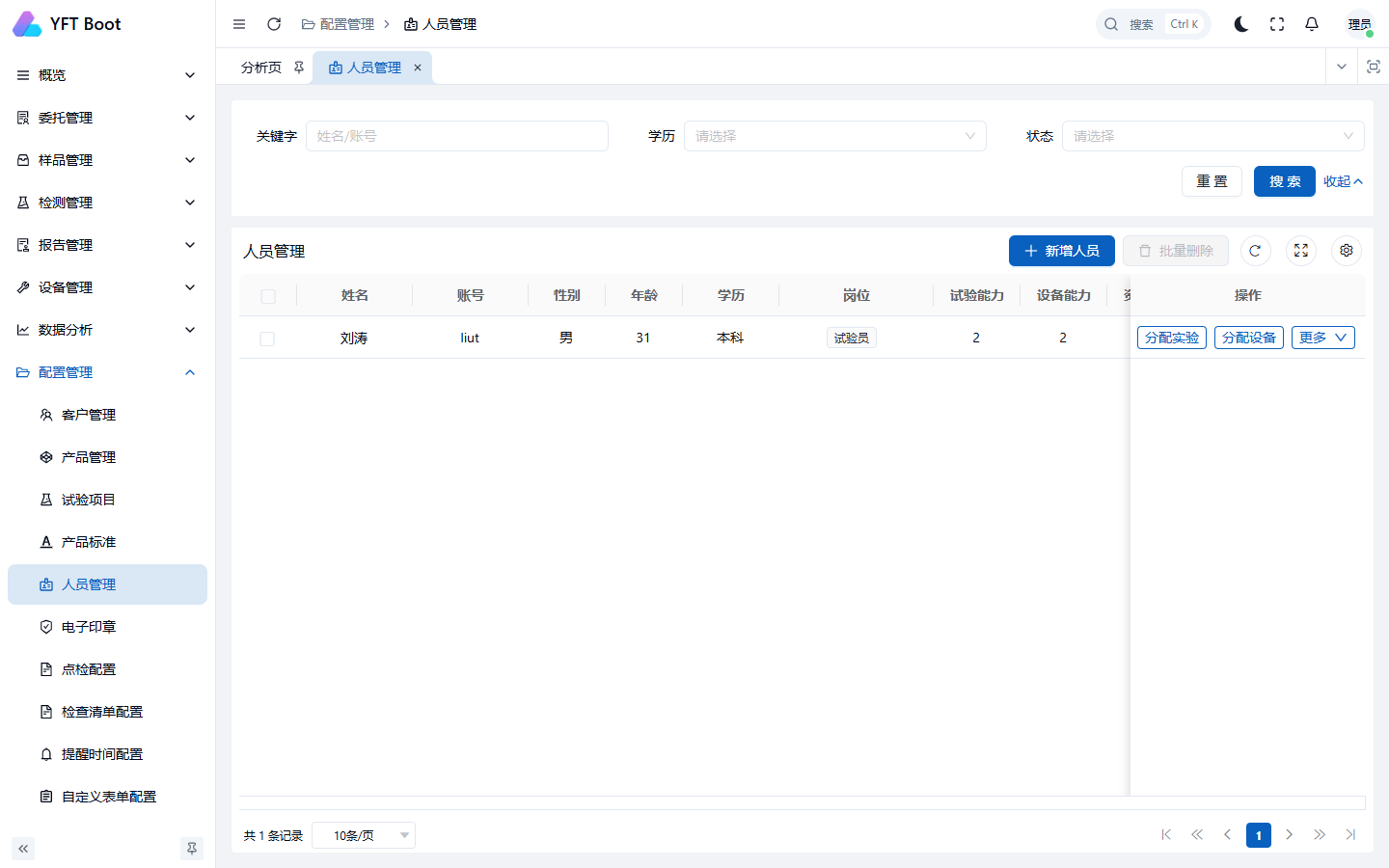 人员管理