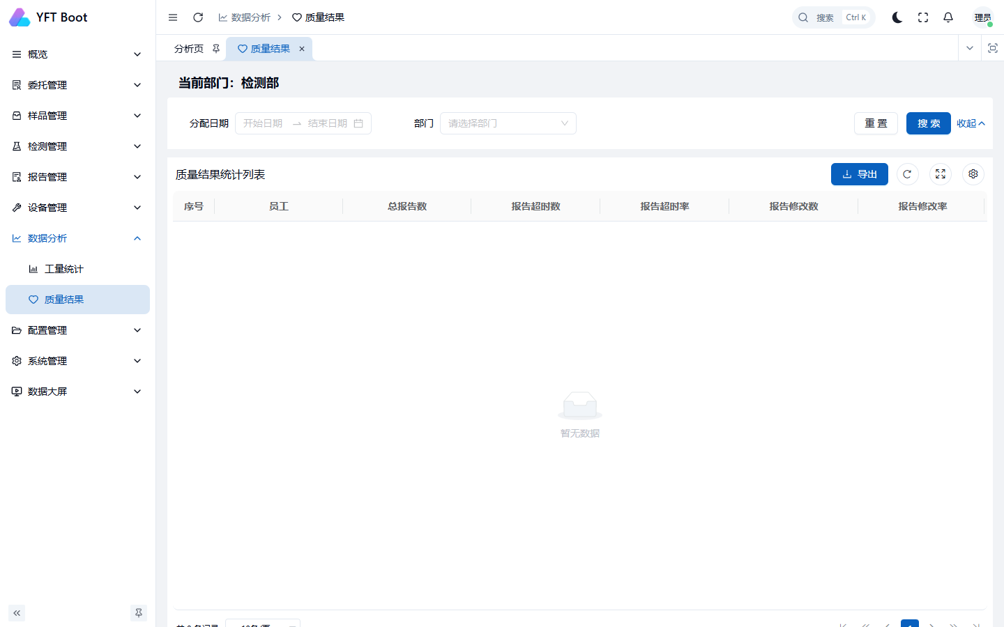 质量结果